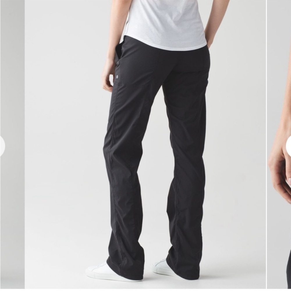 lululemon athletica Black Straight-Leg Active Pants - Picture 4 of 16